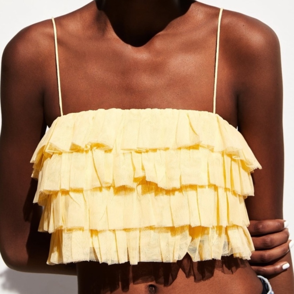 Zara yellow top